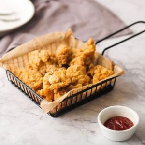 Metal Fries Serving Basket with Handle