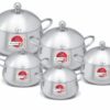 Stainless Steel Cooking Pot Set (5-Piece – 2L to 6L)