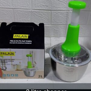 Manual Food Chopper with Stainless Steel Bowl (2 Liters)