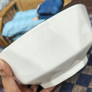 Pure White Ceramic Bowl Set (Pack of 6)